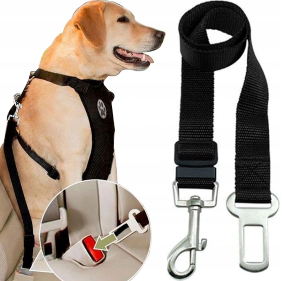 NUXIE® Smycz dla psa do samochodu pasy bezpieczeństwa 70cm - obrazek 3