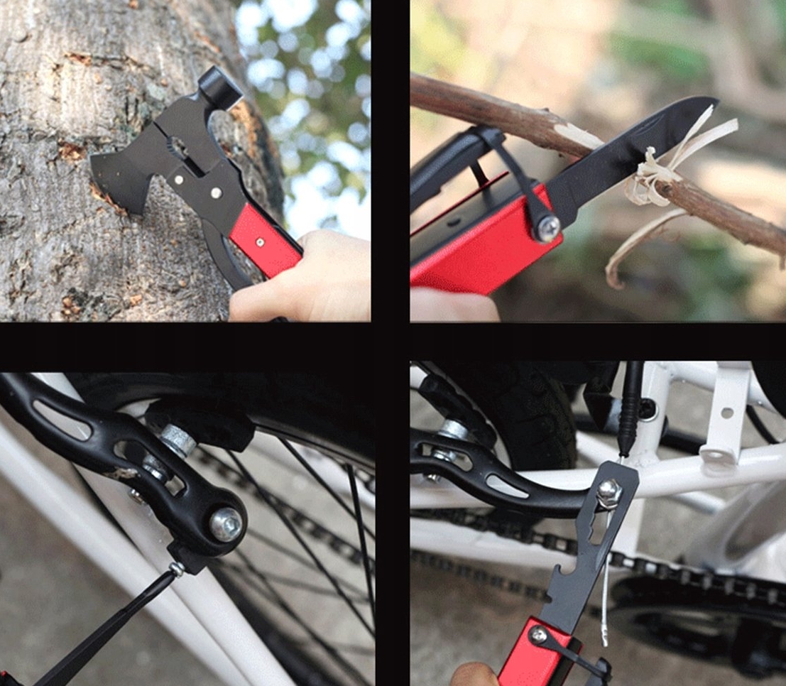 FOXTER® Multitool narzędzie wielofunkcyjne survival młotek etui 17w1 - obrazek 3