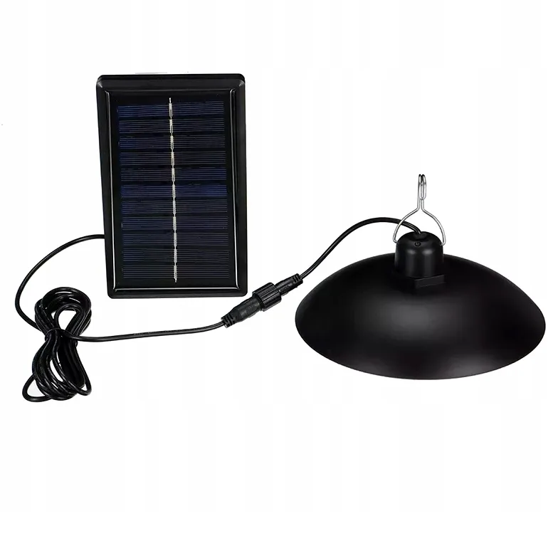 Żyrandol lampa solarna wisząca sufitowa zewnętrzna + pilot - obrazek 2