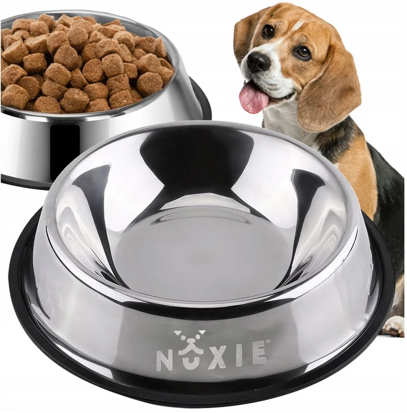 NUXIE® Miska dla psa metalowa antypoślizgowa 30cm 1500ml