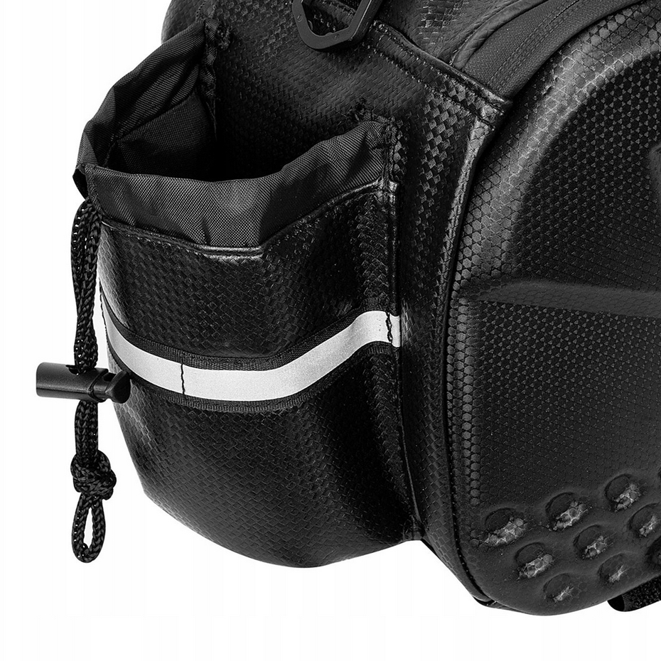 FOXTER®PREMIUM Sakwa rowerowa torba na bagażnik usztywniana wodoodporna odblaskowa kufer 10l xxl - obrazek 4