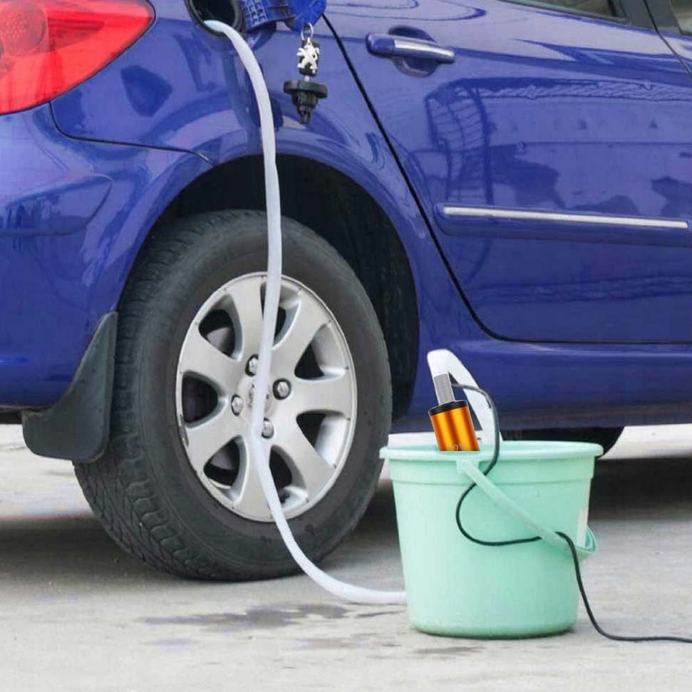Elektryczna pompka do spuszczania paliwa ropy oleju wody pompa filtr 12v - obrazek 2