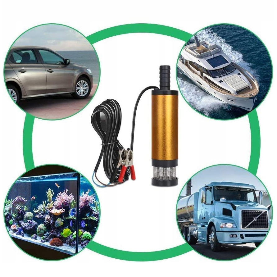 Elektryczna pompka do spuszczania paliwa ropy oleju wody pompa filtr 12v - obrazek 6