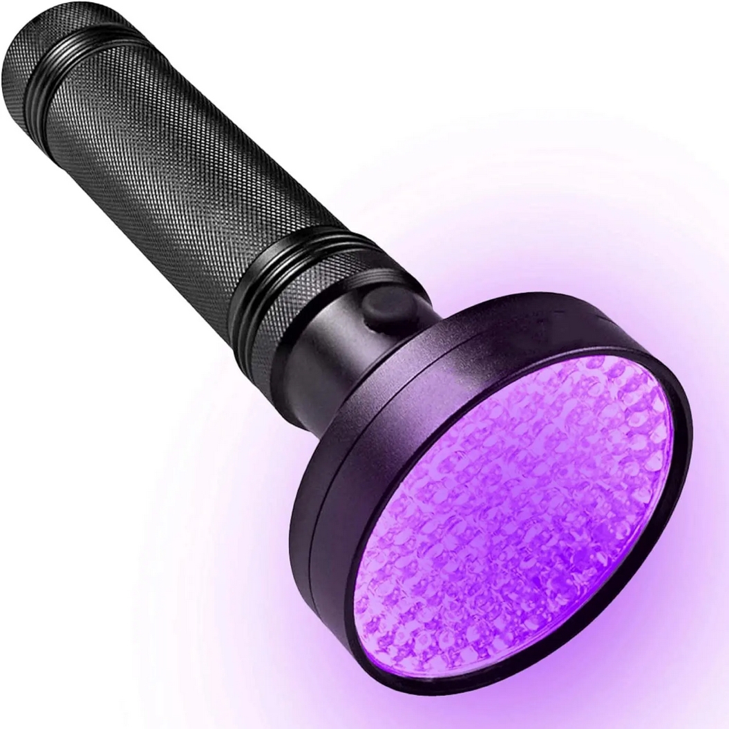 GENETIC® Latarka taktyczna akumulatorowa szperacz uv led do klimatyzacji bursztynu 100LED - obrazek 2