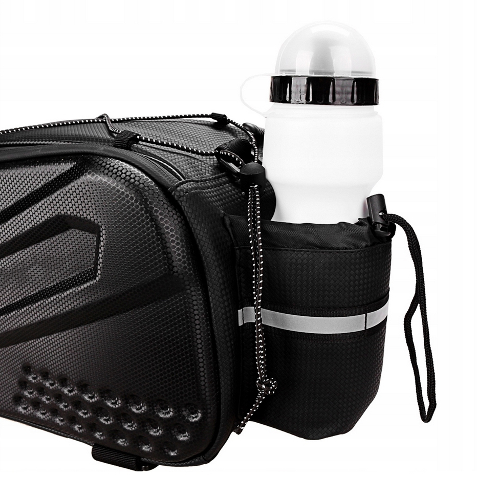 FOXTER®PREMIUM Sakwa rowerowa torba na bagażnik usztywniana wodoodporna odblaskowa kufer 10l xxl - obrazek 8