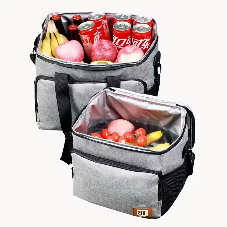 Duża torba termiczna piknikowa lodówka izolacyjna xxl 35L - obrazek 2