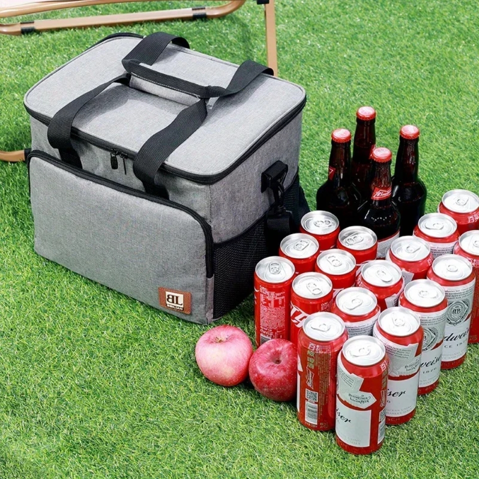 Duża torba termiczna piknikowa lodówka izolacyjna xxl 35L - obrazek 6