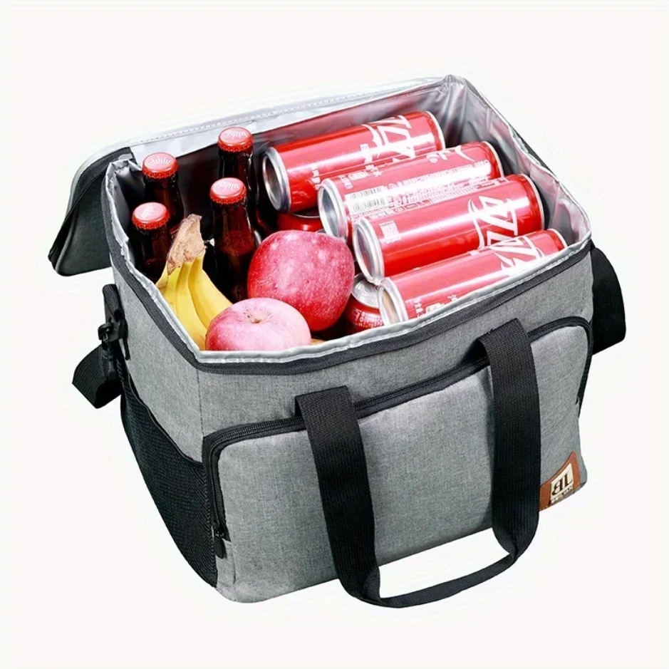 Duża torba termiczna piknikowa lodówka izolacyjna xxl 35L - obrazek 3