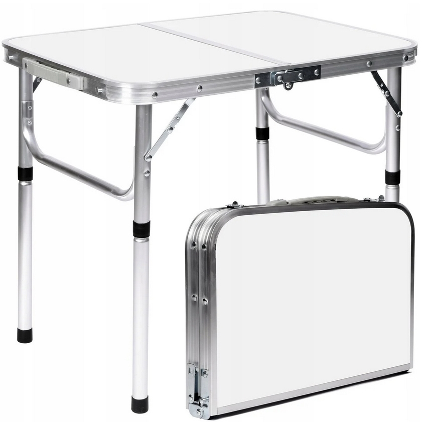 Stolik turystyczny składany aluminiowy kempingowy plażowy pod namiot 60x45cm