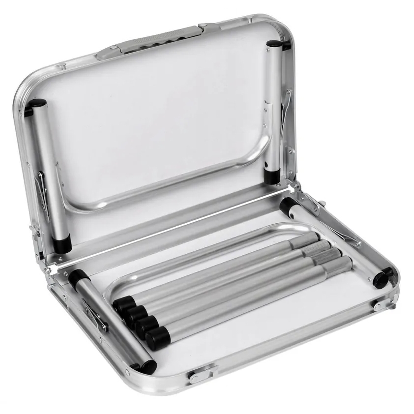Stolik turystyczny składany aluminiowy kempingowy plażowy pod namiot 60x45cm - obrazek 6