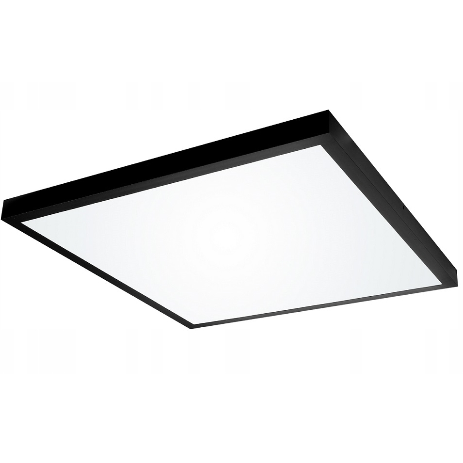 LEDLIGHT Plafon led panel natynkowy niemrugający czarny ccd biały ciepły 60x60cm 60w - obrazek 2