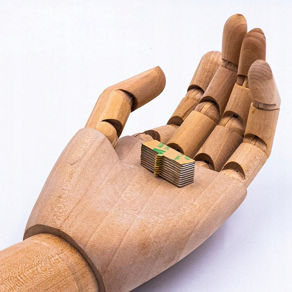 HÖGLER Magnes neodymowy płytkowy klej 3M samoprzylepny 30x10x1mm 10szt - obrazek 3