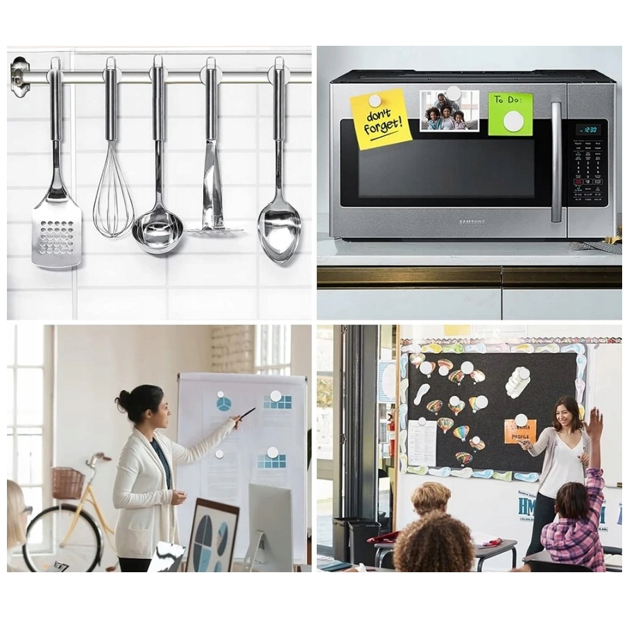 HÖGLER Magnes neodymowy płytkowy klej 3M samoprzylepny 30x10x1mm 10szt - obrazek 4