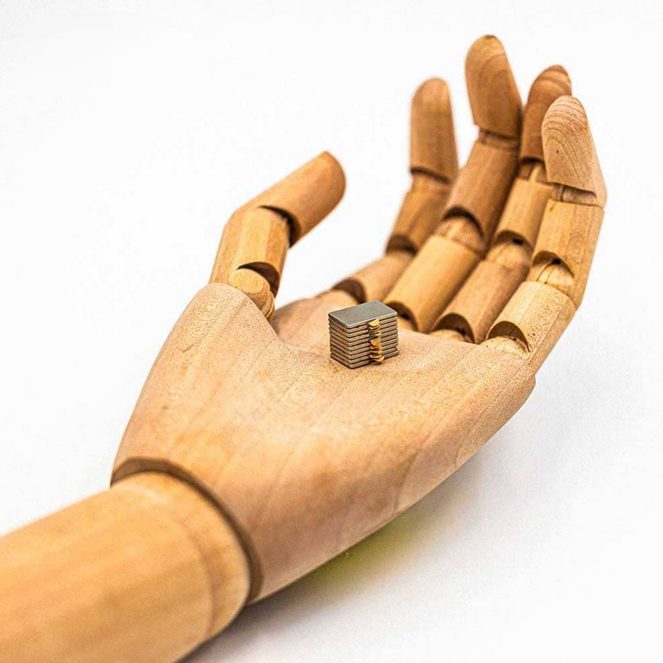 HÖGLER Magnes neodymowy płytkowy klej 3M samoprzylepny 15x10x1mm 10szt - obrazek 2