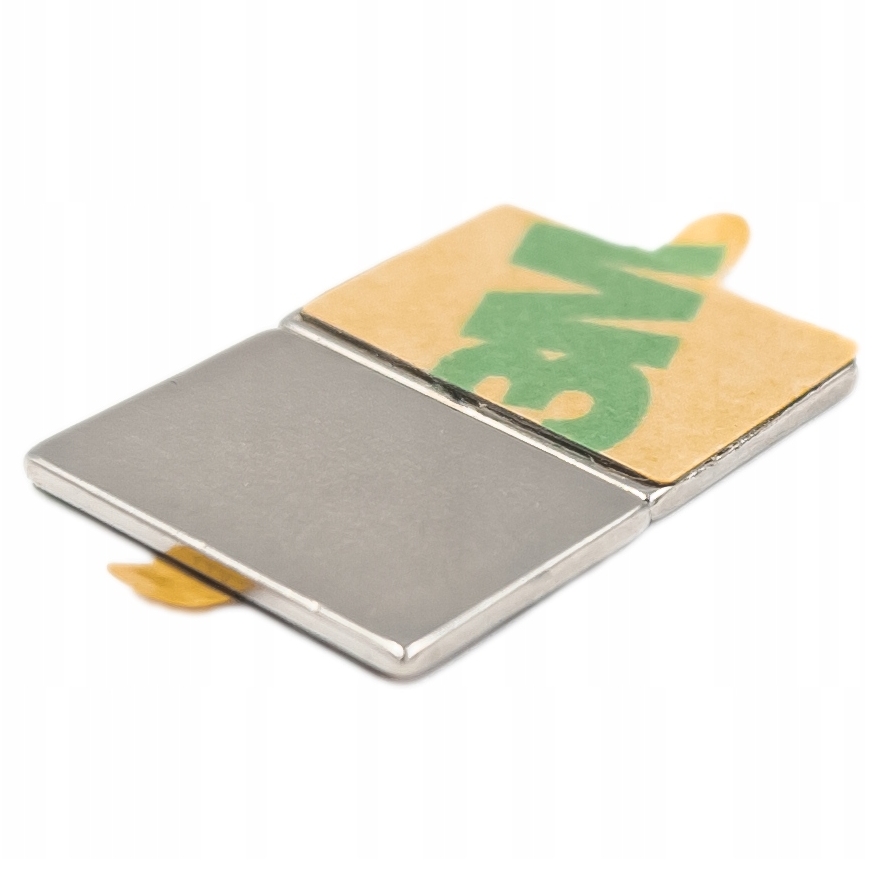 HÖGLER Magnes neodymowy płytkowy klej 3M samoprzylepny 15x10x1mm 10szt - obrazek 5