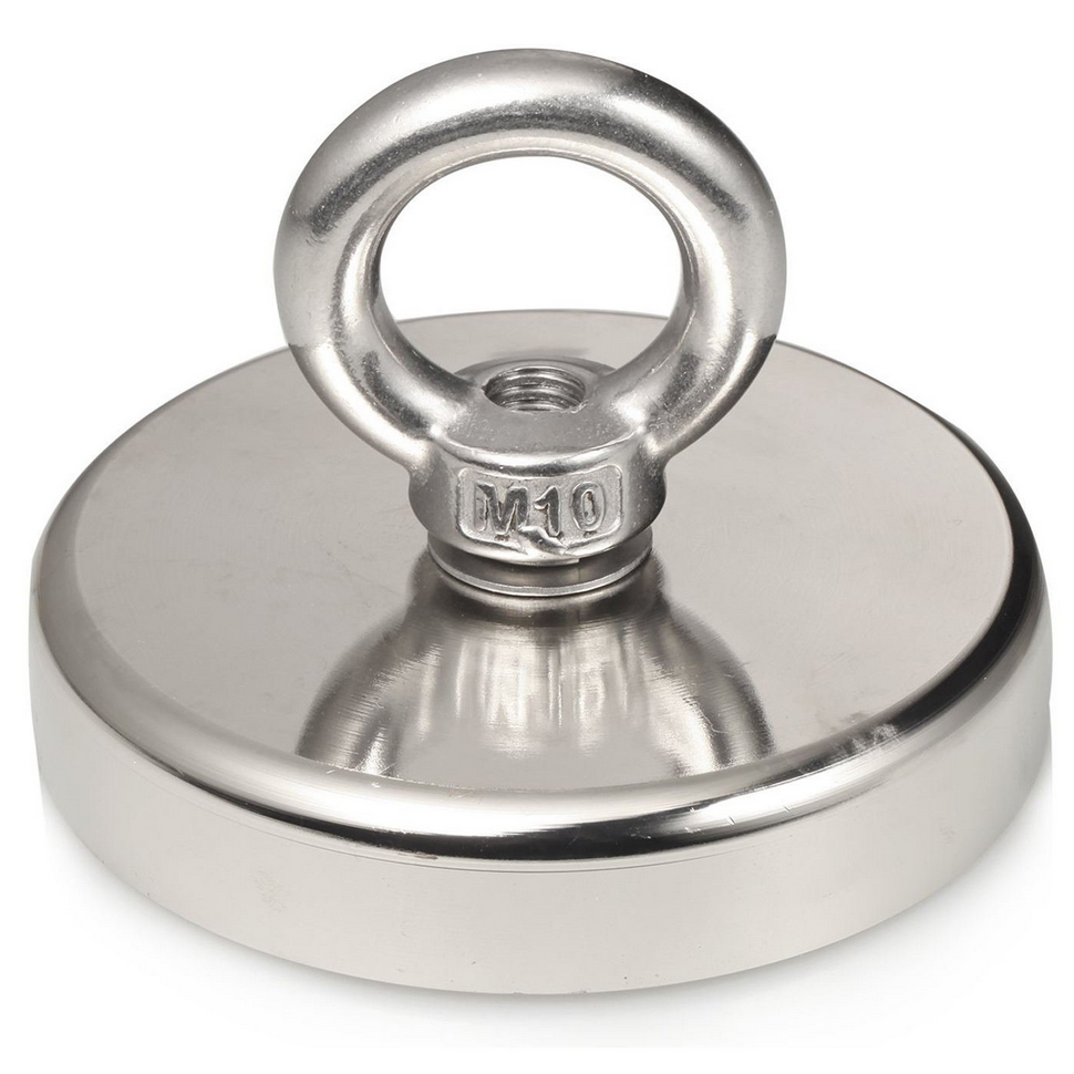 HÖGLER Magnes neodymowy oczkowy wędkarski mocny 75mm 200kg 1szt