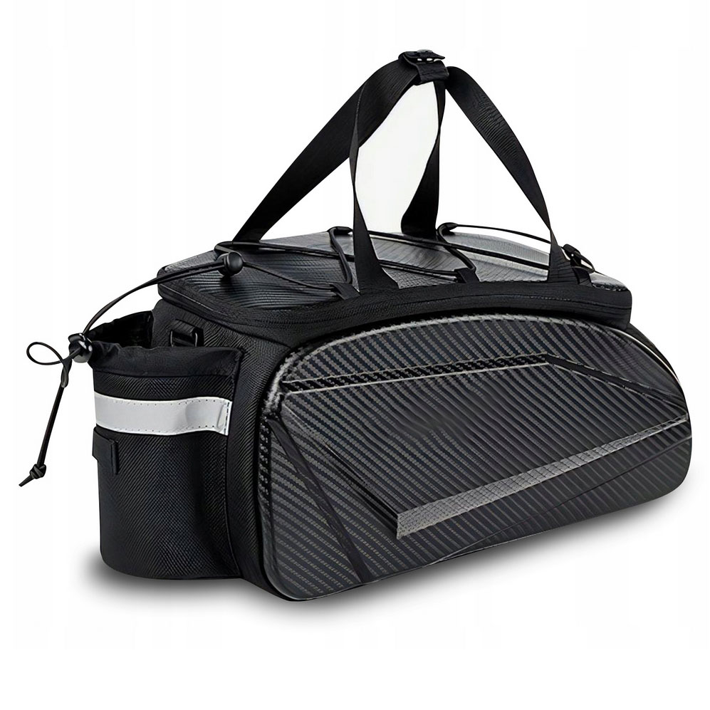 Torba sakwa rowerowa tylna na bagażnik rowerowy wodoodporna lekka xxl PREMIUM - obrazek 3