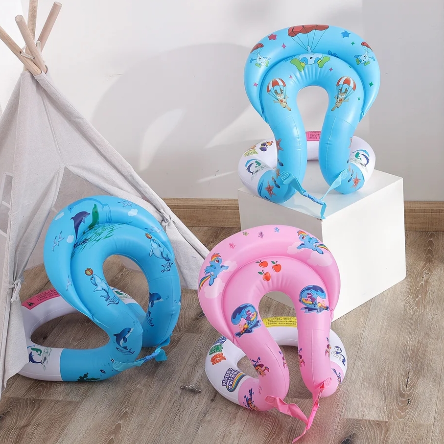 Dmuchane koło do pływania kamizelka pływak kapok kółko dmuchane dla dzieci l - obrazek 4