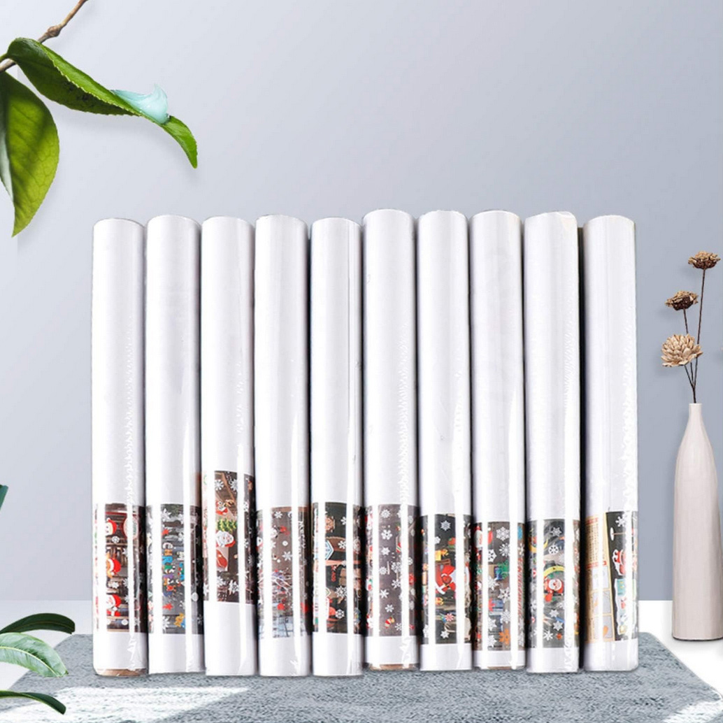 Naklejki świąteczne na szybę okno ozdoba dekoracja świąteczna mikołaj święta 2 arkusze - obrazek 4