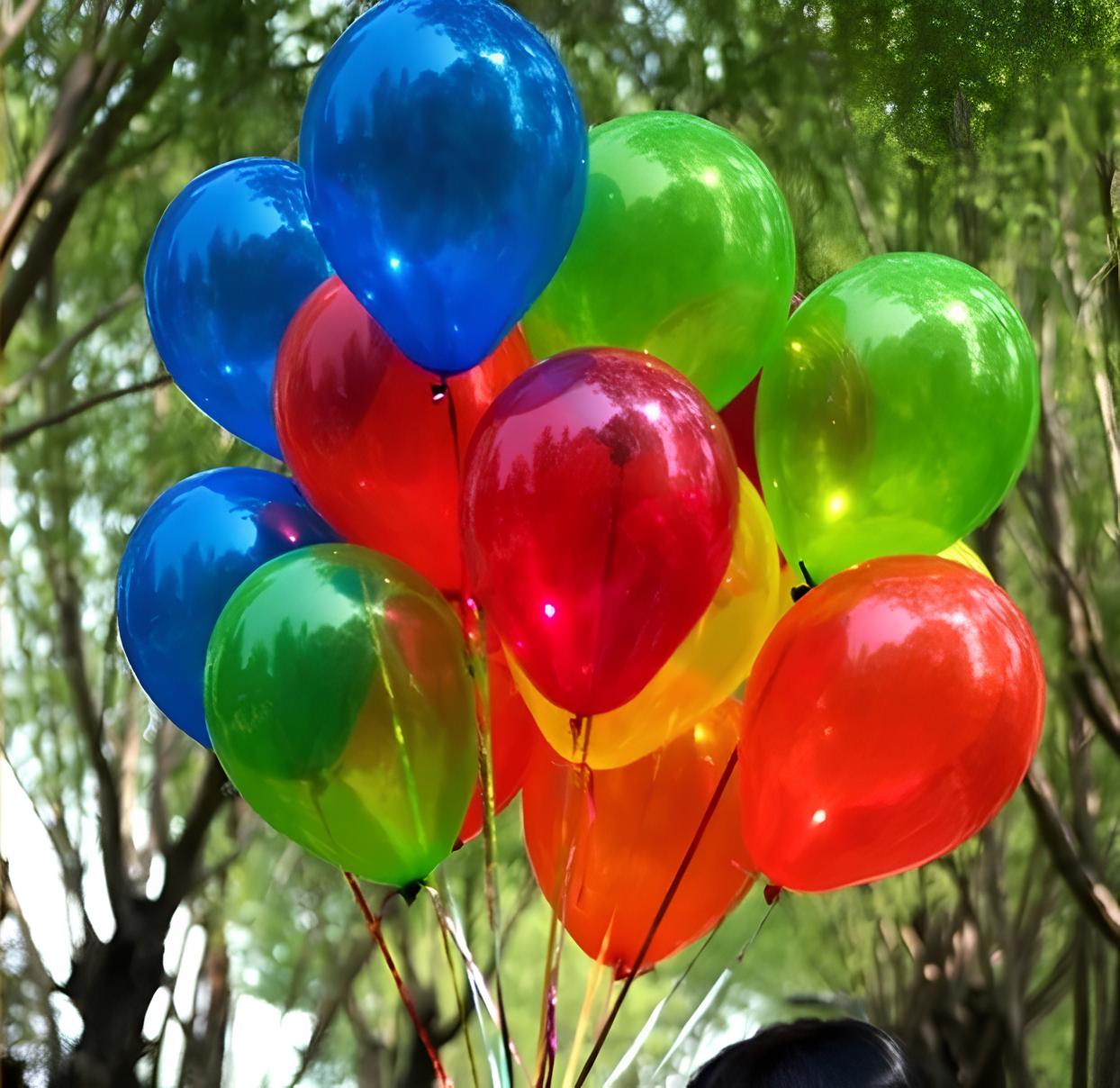 Balony kolorowe krystaliczne transparentne na urodziny dzień dziecka dekoracja zestaw 30cm 50szt - obrazek 5