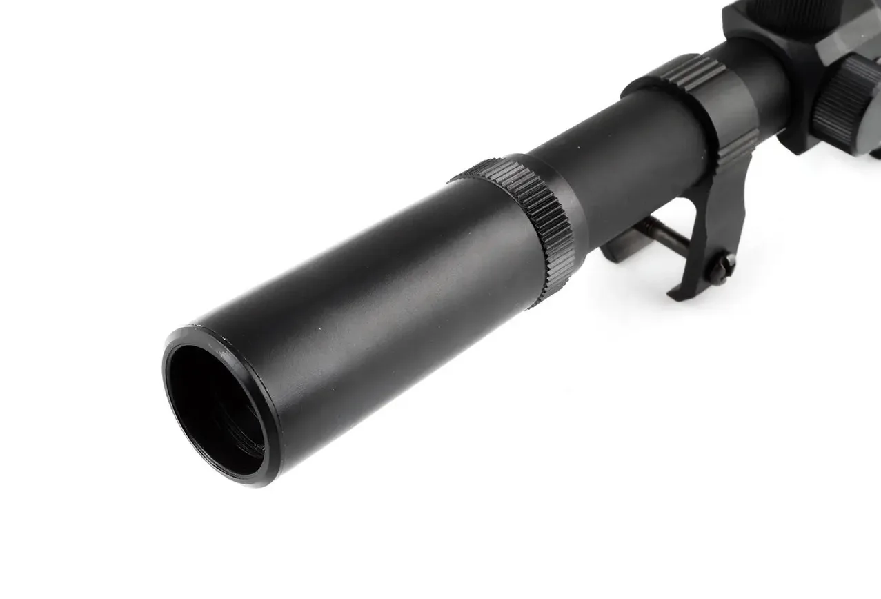 WESTSNIPE® Luneta celownicza 4x28 celownik optyczny wysoki montaż krzyż - obrazek 6