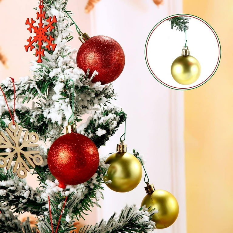 Haczyki do zawieszania bombek zawieszki choinkowe wieszaki metalowe zielone 35mm 75szt - obrazek 4