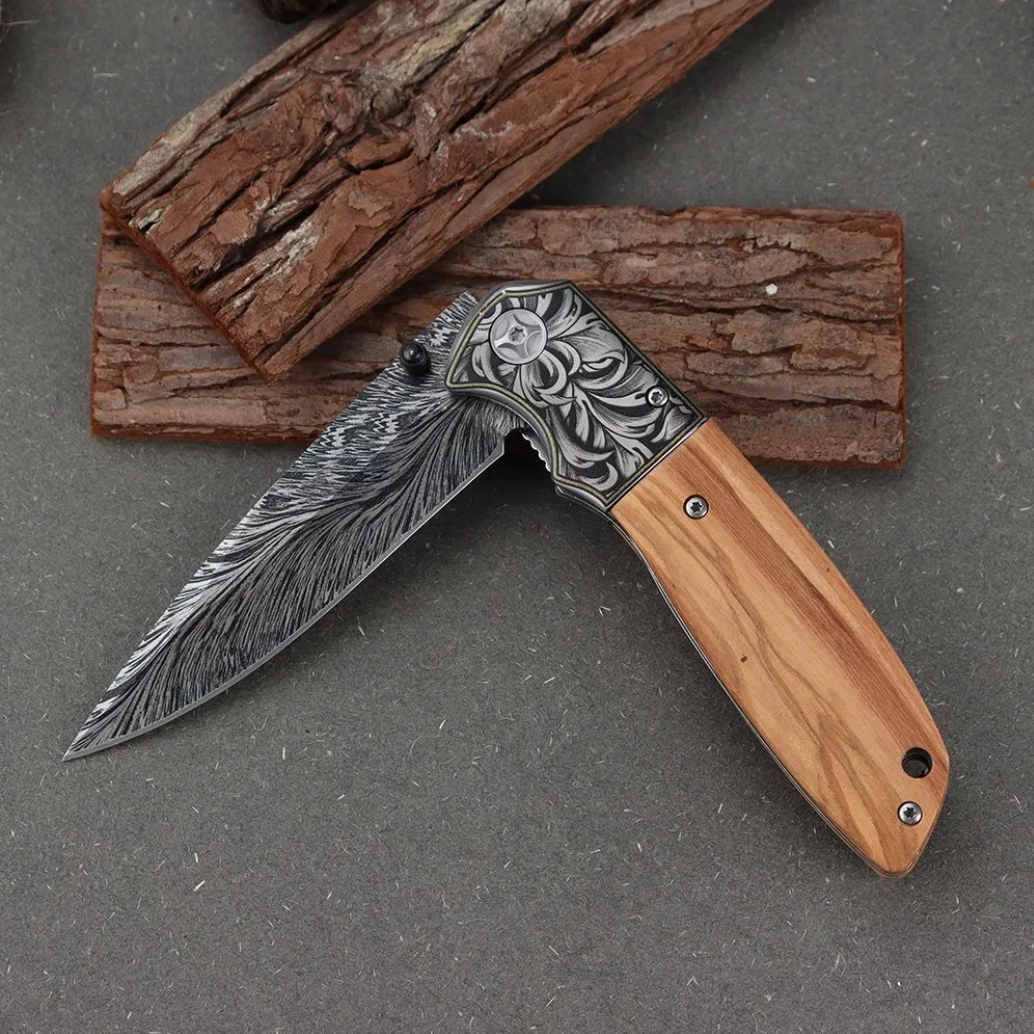 FOXTER® Nóż składany ratowniczy myśliwski survival 22cm - obrazek 3