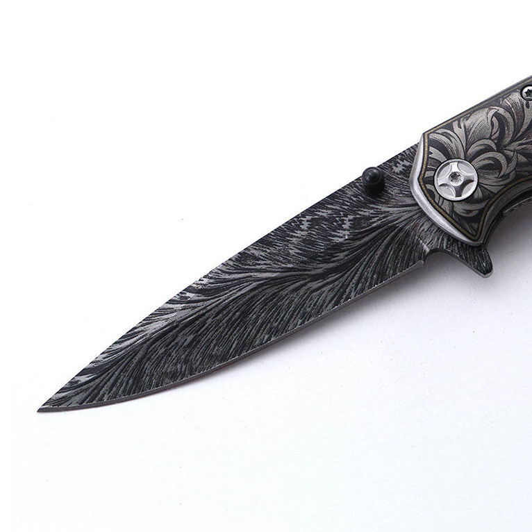 FOXTER® Nóż składany ratowniczy myśliwski survival 22cm - obrazek 9