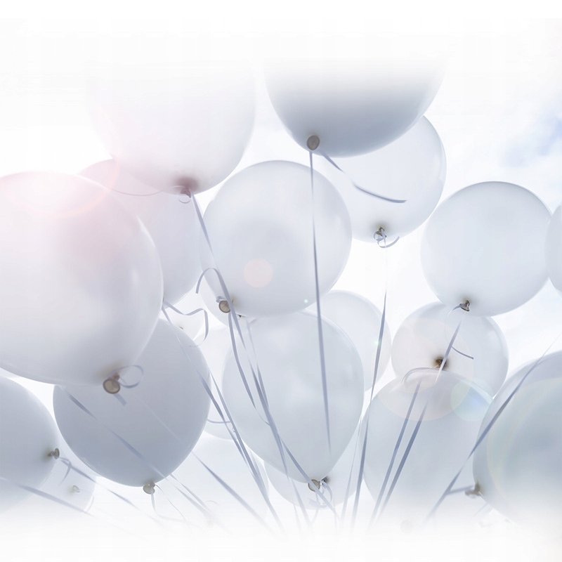 Balony białe ślubne pastelowe na komunię chrzciny dekoracja zestaw 15cm 100szt - obrazek 3