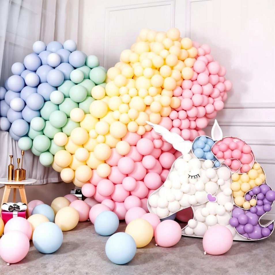 Balony kolorowe pastelowe na urodziny dzień dziecka dekoracja zestaw 30cm 50szt - obrazek 5