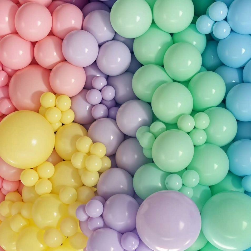 Balony kolorowe pastelowe na urodziny dzień dziecka dekoracja zestaw 30cm 50szt - obrazek 6