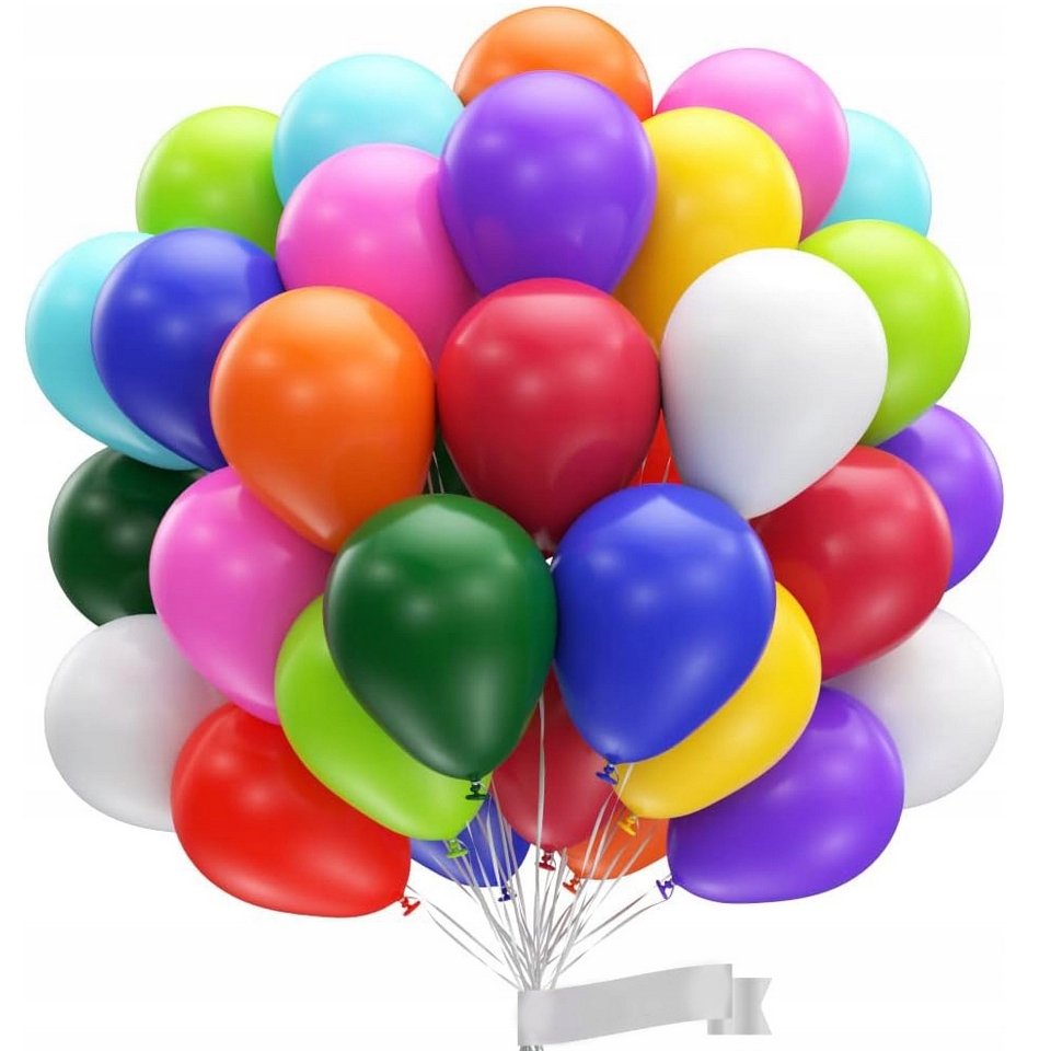 Balony kolorowe pastelowe na urodziny dzień dziecka dekoracja zestaw 35cm 100szt - obrazek 2