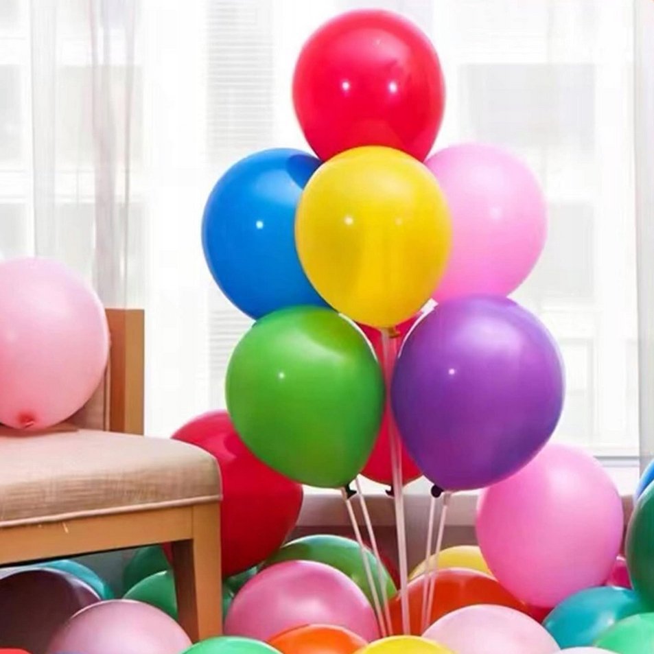 Balony kolorowe pastelowe na urodziny dzień dziecka dekoracja zestaw 35cm 100szt - obrazek 3