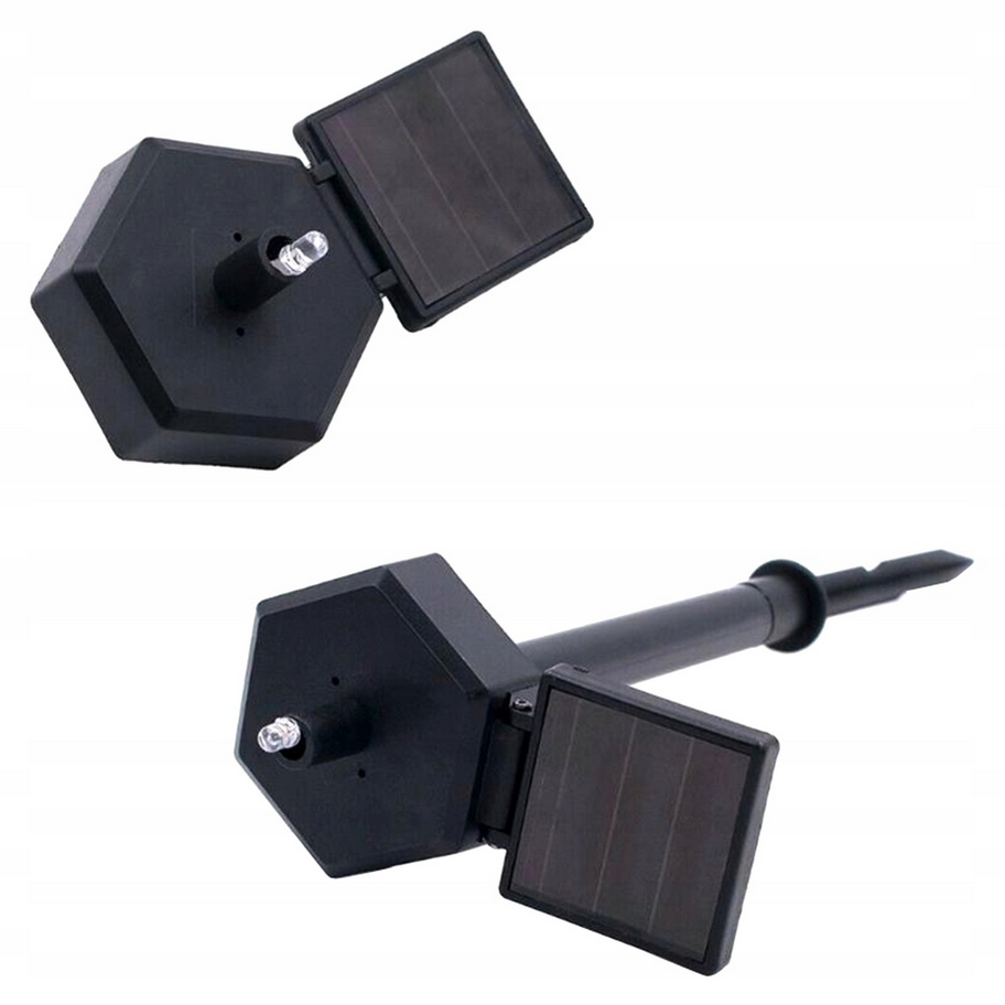 Lampa solarna led świecąca pies wbijana wodoodporna ozdoba ogrodowa panel solar lampion 41cm - obrazek 7