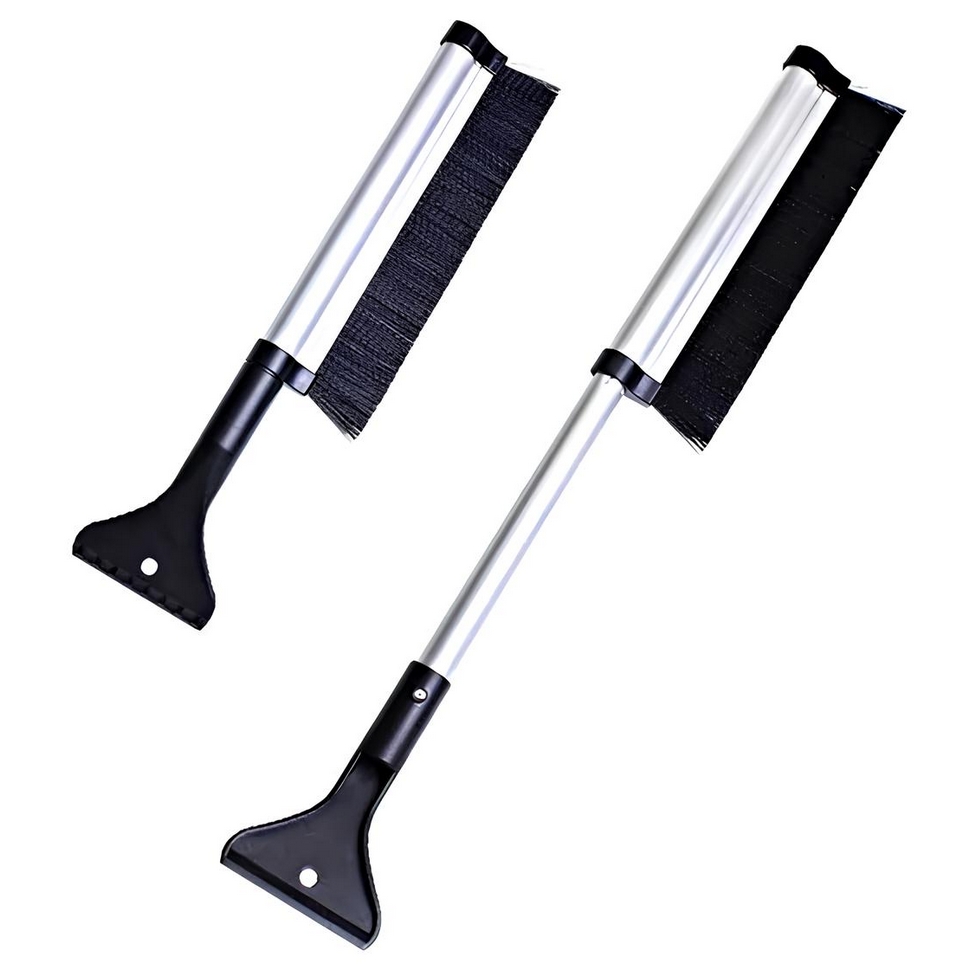 Skrobaczka szczotka do odśnieżania szyb samochodu długa teleskopowa 60 cm - obrazek 3