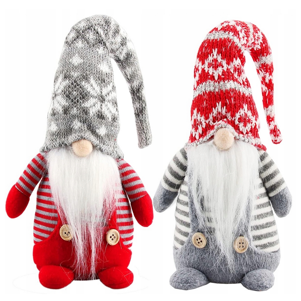 Skrzat krasnal świąteczny gnom pod choinkę zabawka mikołaj ozdoba świąteczna 42cm - obrazek 4