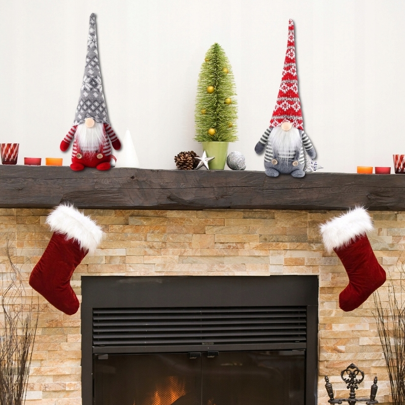 Skrzat krasnal świąteczny gnom pod choinkę zabawka mikołaj ozdoba świąteczna 42cm - obrazek 8