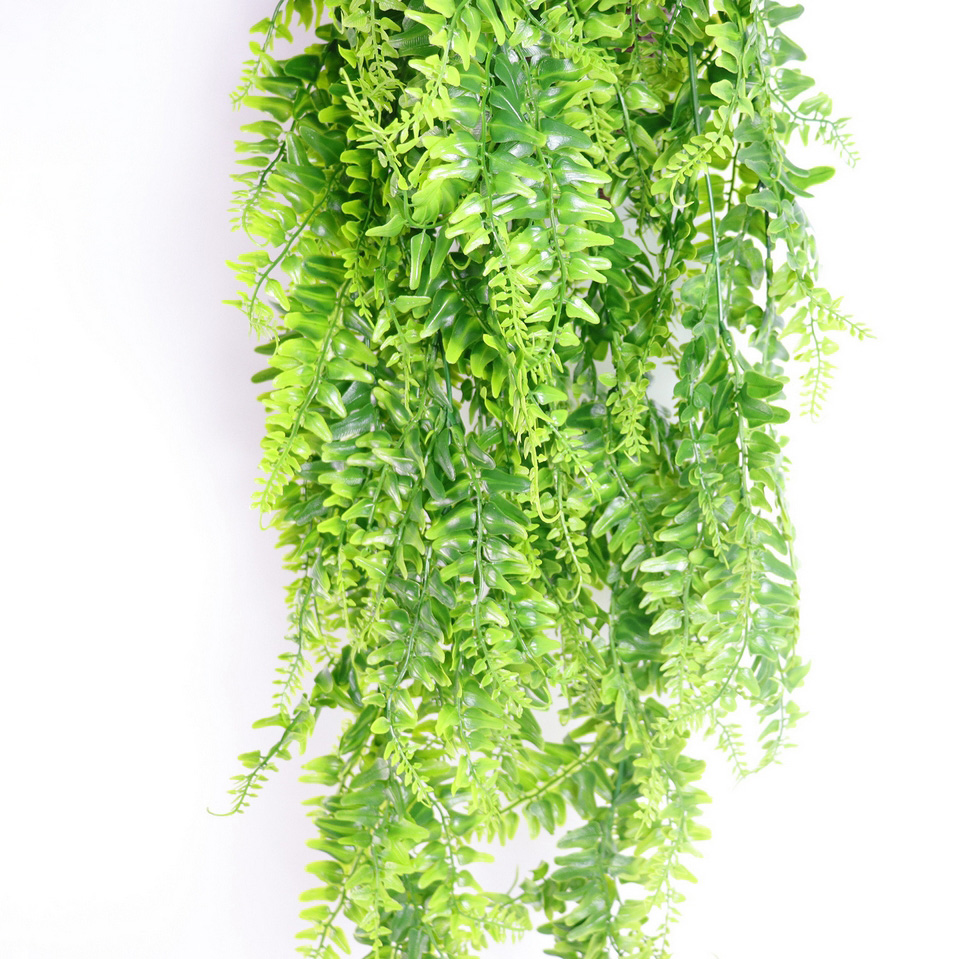 Sztuczne kwiaty wiszące paproć paprotka domowa dekoracyjna ozdoba 80cm - obrazek 3