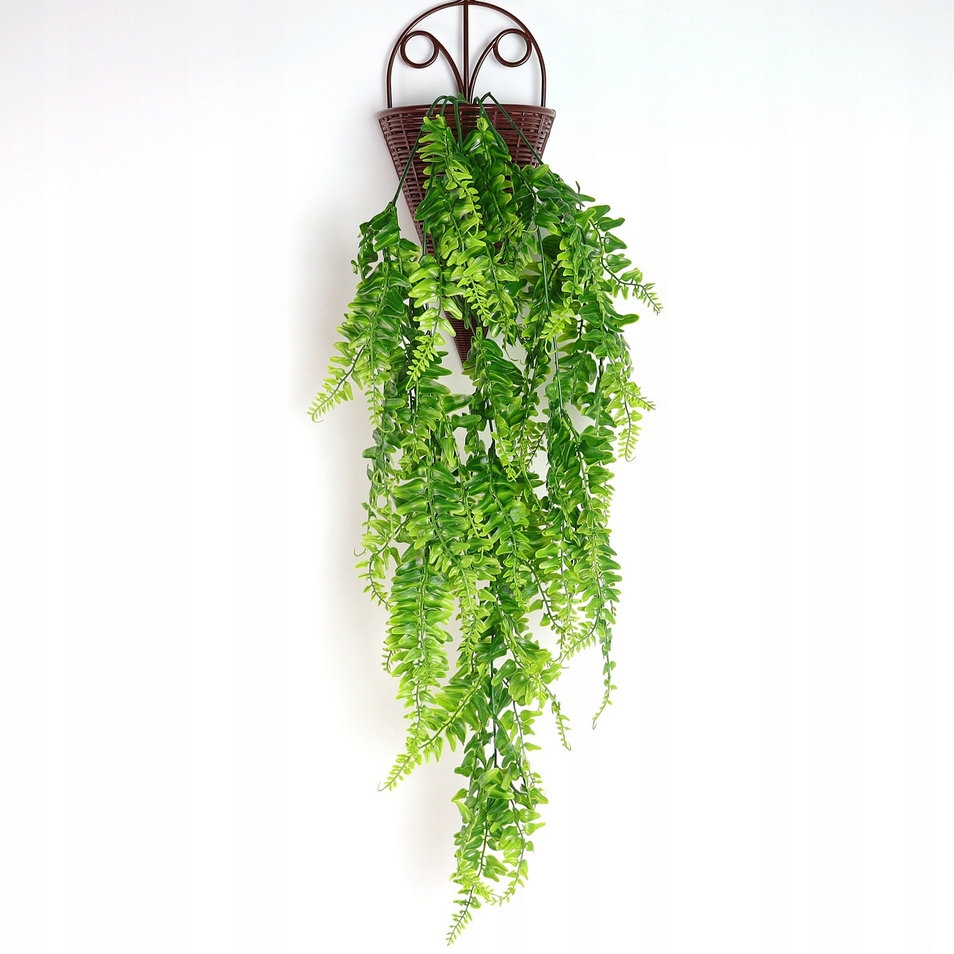 Sztuczne kwiaty wiszące paproć paprotka domowa dekoracyjna ozdoba 80cm - obrazek 6
