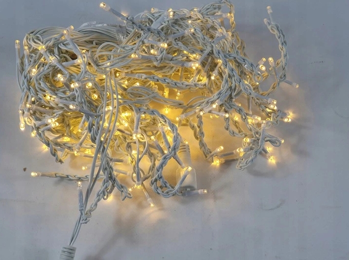 Sople 200 led grube zewnętrzne lampki biały ciepły ip44 programator 8 trybów 9m premium - obrazek 3