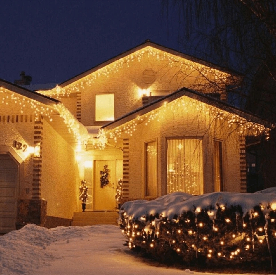 Sople 200 led grube zewnętrzne lampki biały ciepły ip44 programator 8 trybów 9m premium - obrazek 4