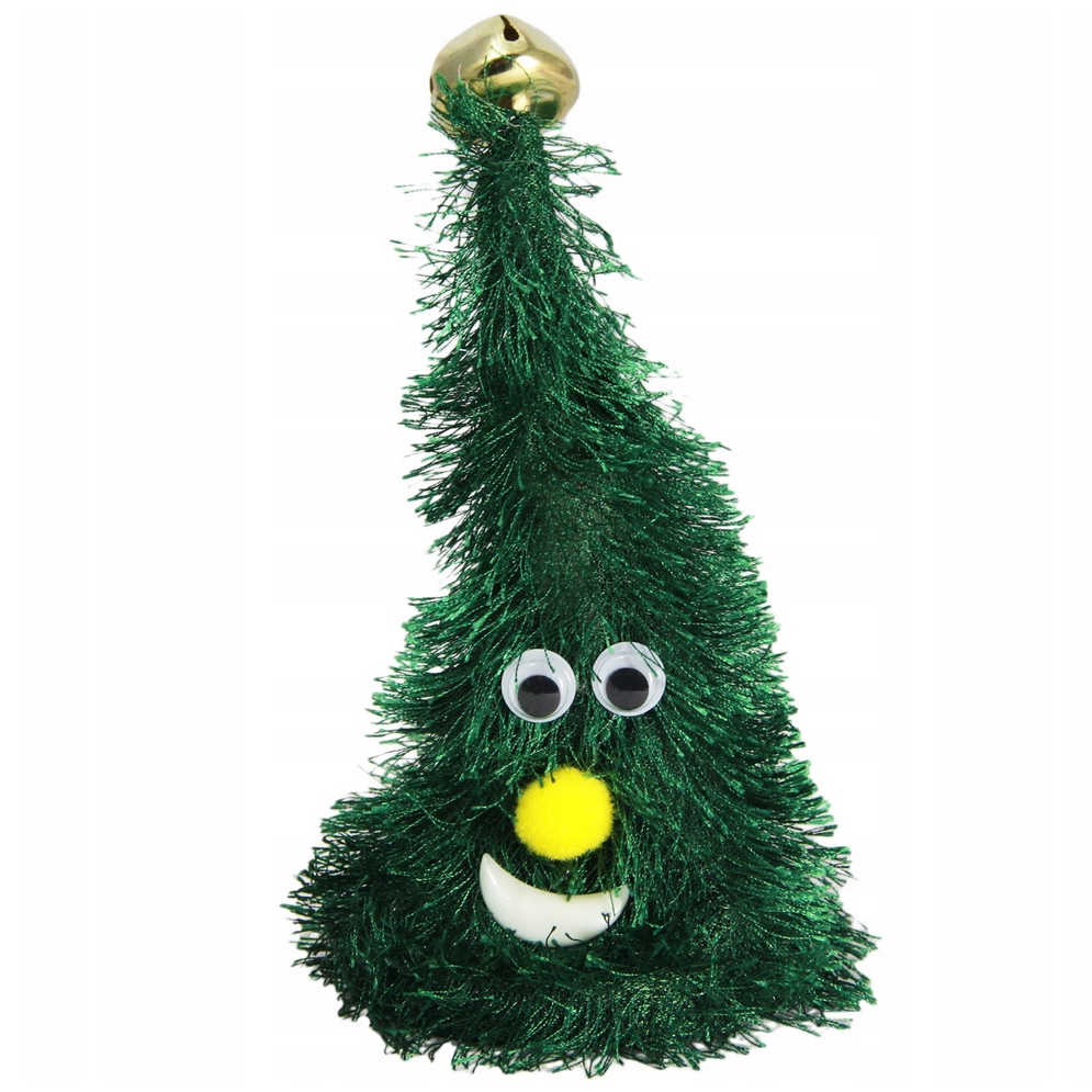 Śpiewająca choinka na baterie tańcząca grająca zielona świąteczna zabawka ozdoba - obrazek 2