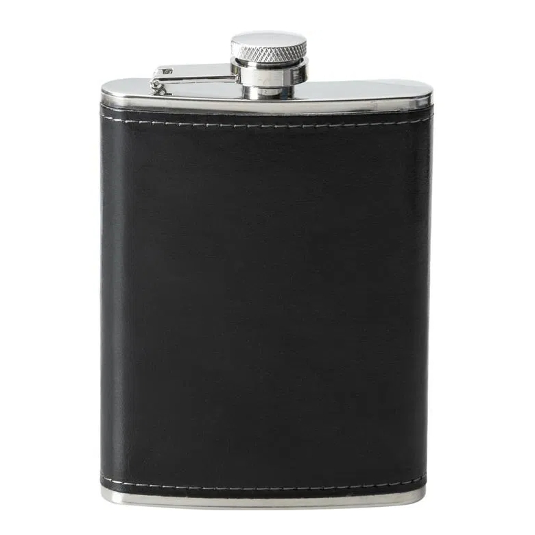 Piersiówka metalowa 270ml kieliszki turystyczne 4szt lejek etui zestaw outlet - obrazek 6