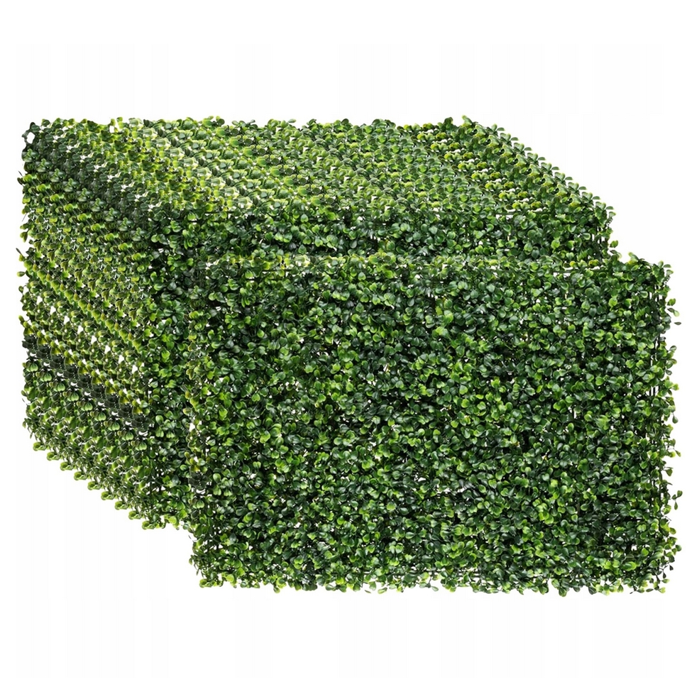 Sztuczny żywopłot siatka cieniująca płot maskująca osłona bluszcz bukszpan na balkon 60x40cm - obrazek 2