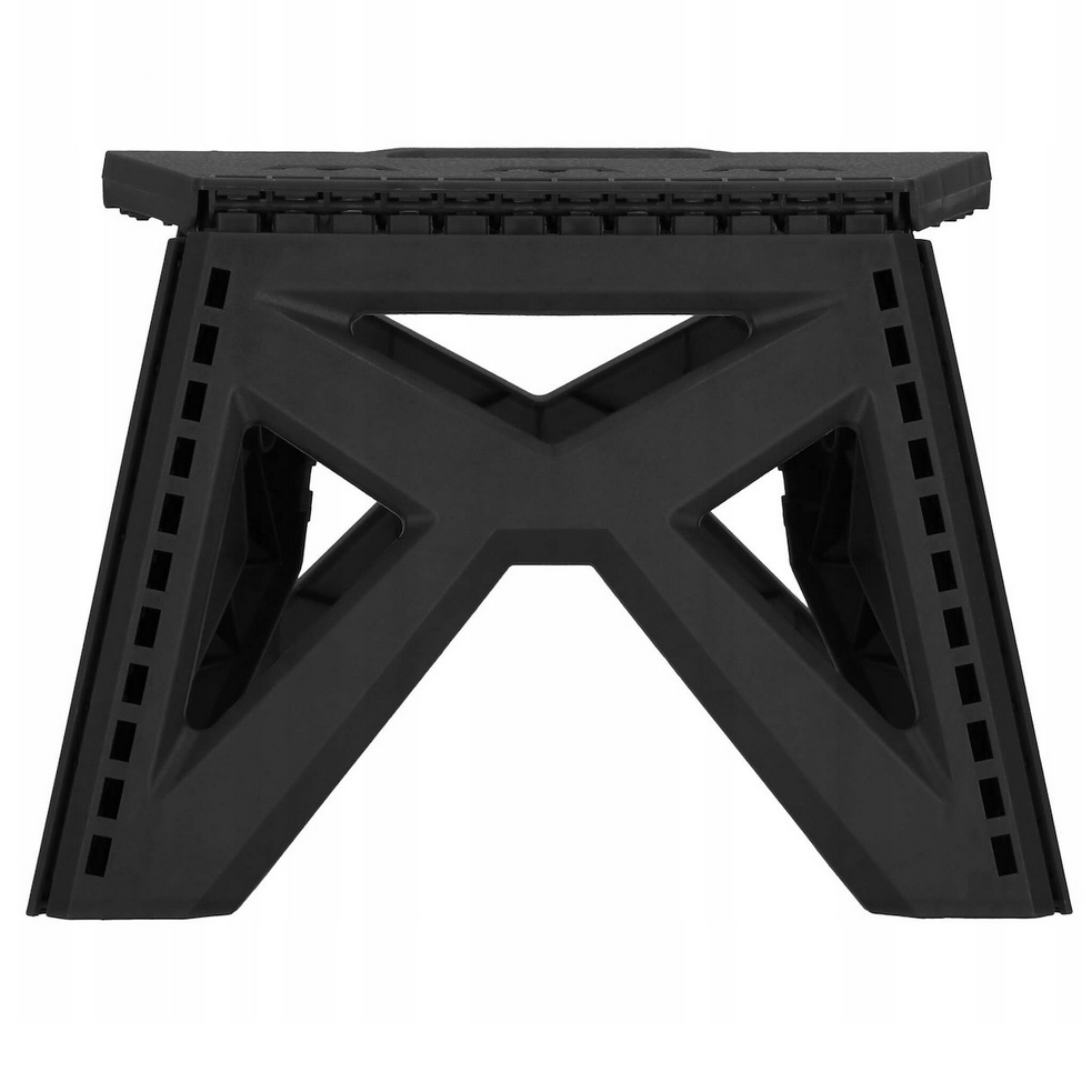 Stołek składany czarny taboret podest rozkładany uchwyt krzesełko - obrazek 8