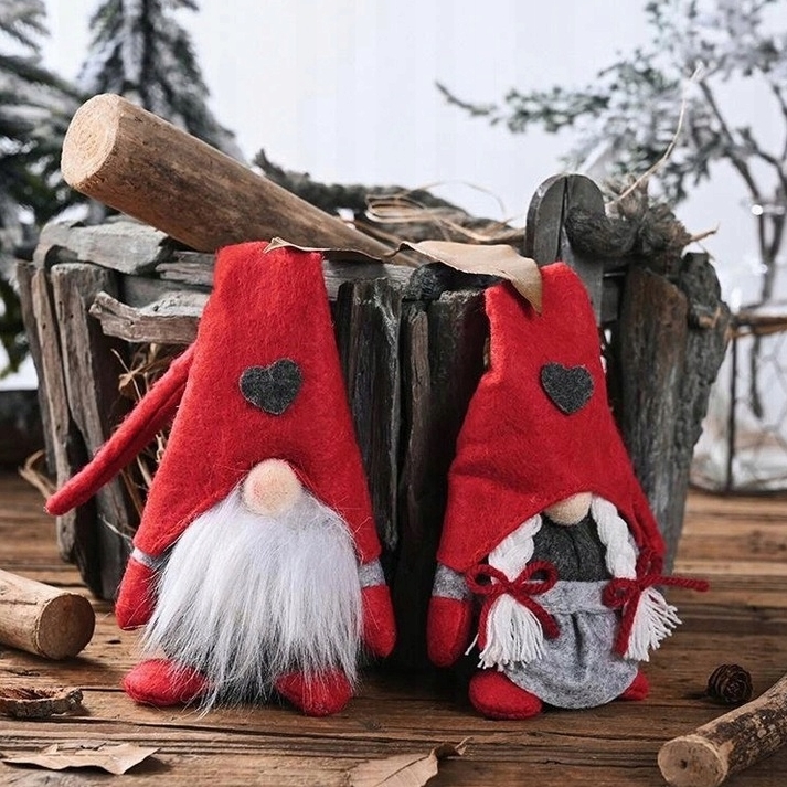 Skrzat krasnal świąteczny gnom pod choinkę zabawka mikołaj ozdoba świąteczna 26cm - obrazek 6