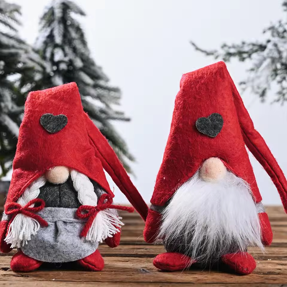 Skrzat krasnal świąteczny gnom pod choinkę zabawka mikołaj ozdoba świąteczna 26cm - obrazek 8