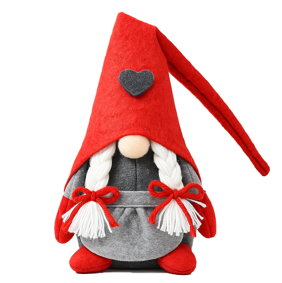 Skrzat krasnal świąteczny gnom pod choinkę zabawka mikołaj ozdoba świąteczna 26cm