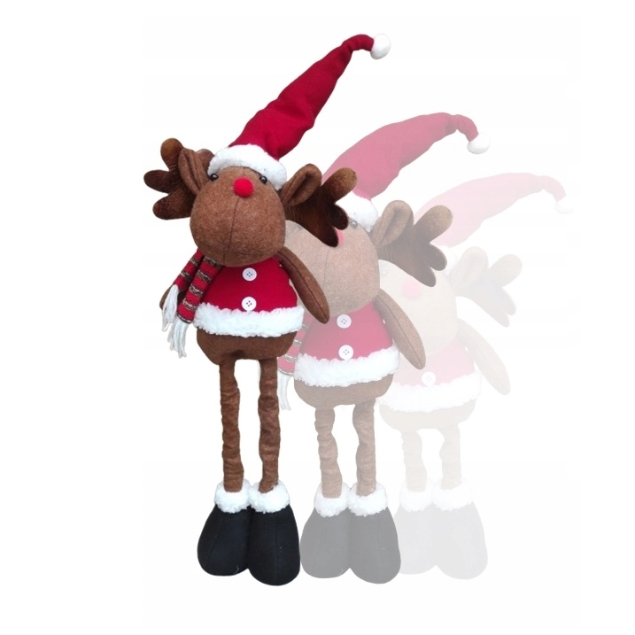 Renifer świąteczny teleskopowy łoś renifer mikołaj świąteczny figurka ozdoba 80cm - obrazek 4