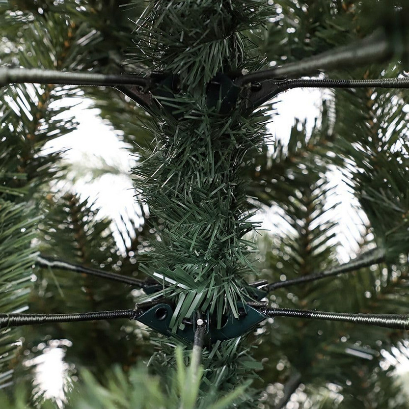 Choinka sztuczna na stojaku PE świerk kaukaski gęsta jak prawdziwa premium 180cm - obrazek 4